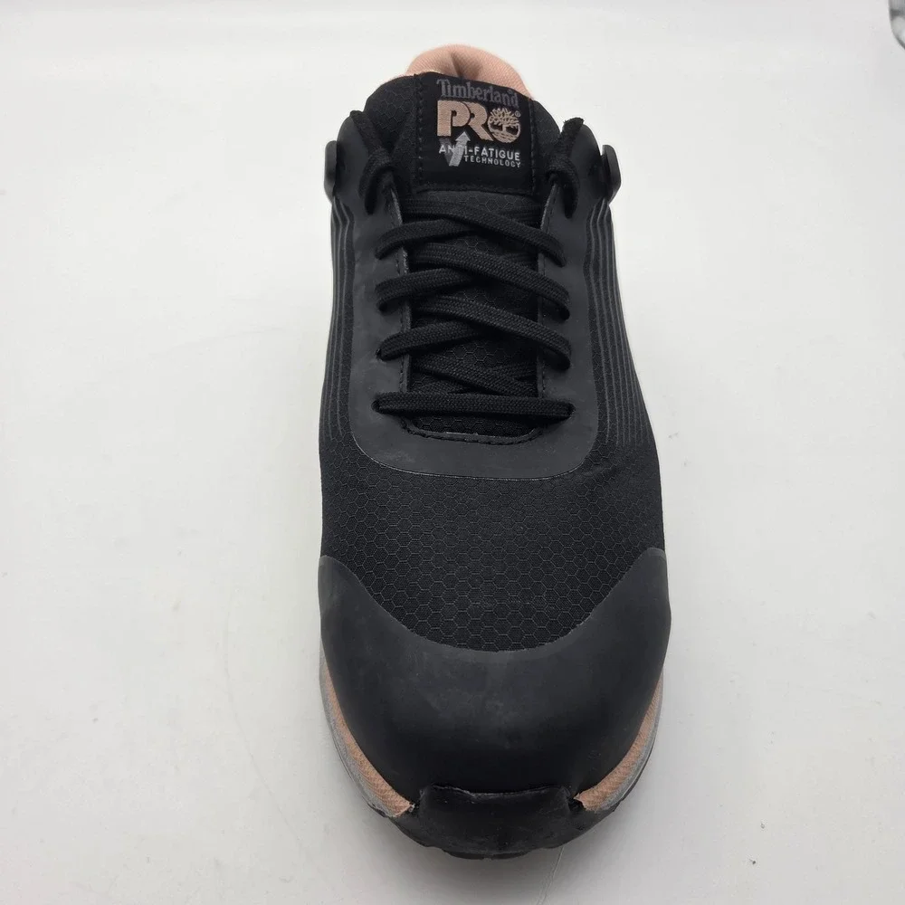 Timberland PRO Composite Safety Shoe Women's Size 9.5 Drivetrain Black/Pink EUC